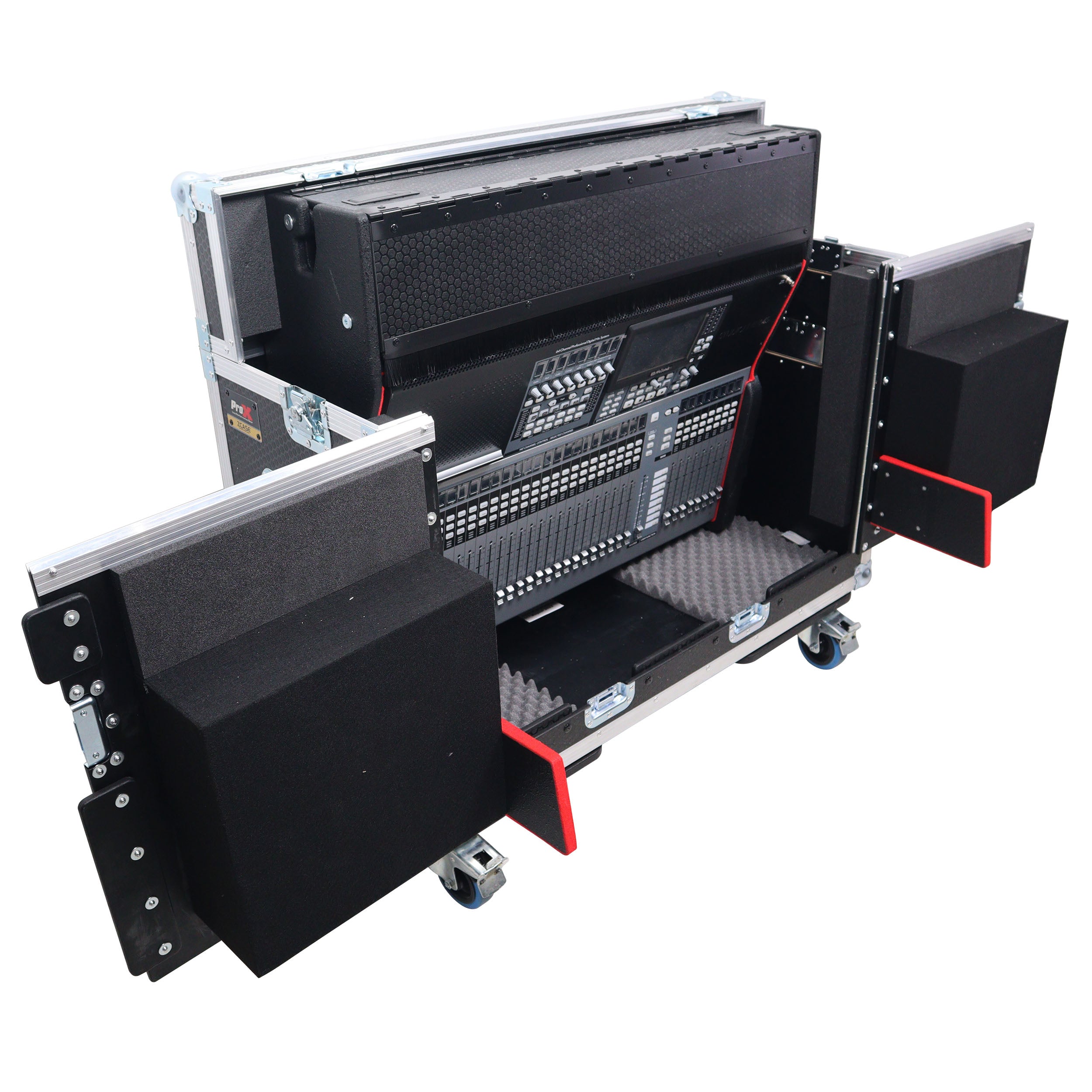 ProX Flip-Ready Easy Retracting Hydraulic Lift Case for PreSonus StudioLive 64S & 32S Mixing Console