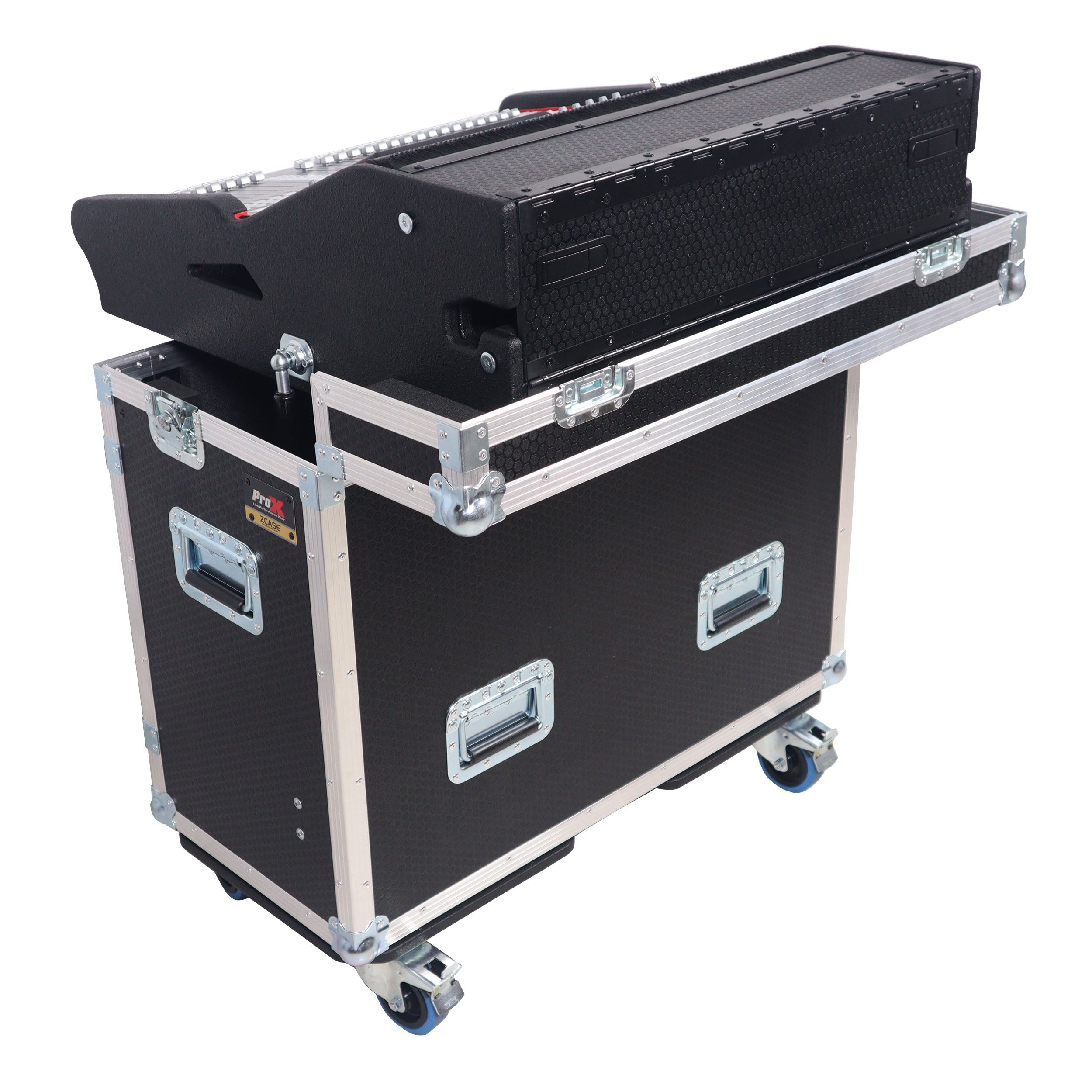 ProX Flip-Ready Easy Retracting Hydraulic Lift Case for PreSonus StudioLive 32SX Mixing Console