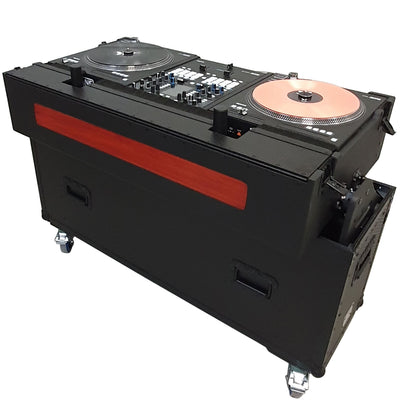ProX Flip-Ready Easy Retracting Hydraulic Lift Case for RANE Twelve Seventy and Seventy Two MKII Series , with Two Laptop Arms