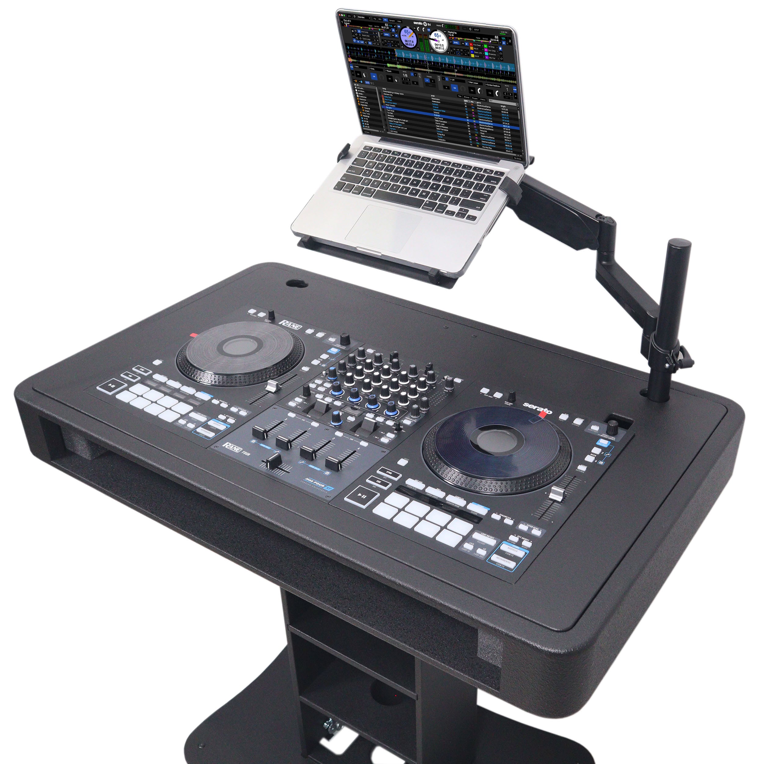 ProX Replacement for RANE Four Top Face Plate for Control Tower DJ Podium Black Finish