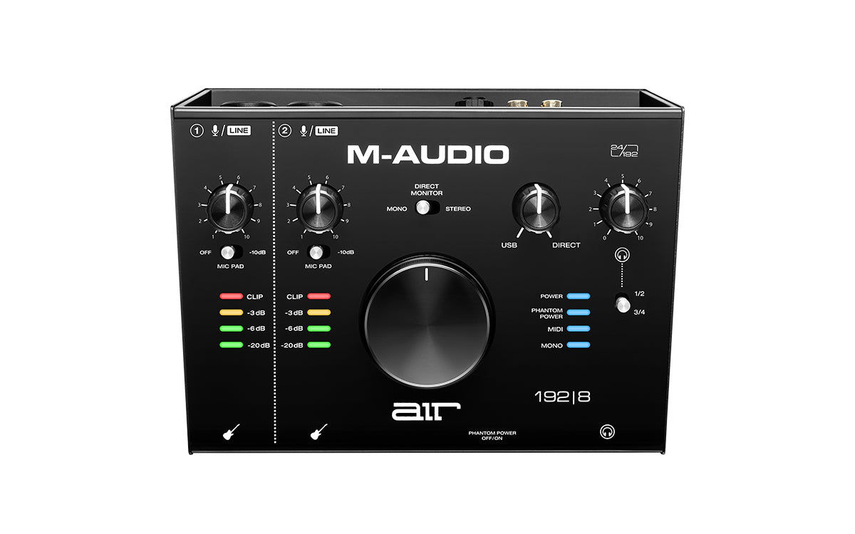 M-Audio AIR 192|8 - 2-In/4-Out 24/192 Audio MIDI Interface | The