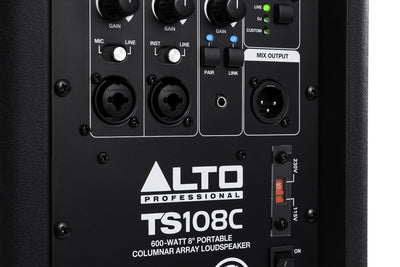 Alto TS108C - 600W Portable Column Array PA Speaker with DSP and Bluetooth