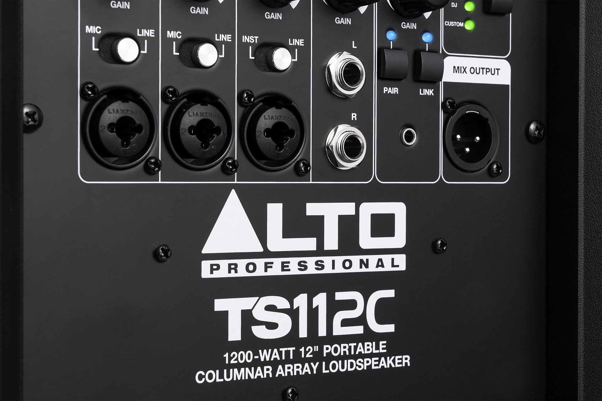 Alto TS112C - 1200W Portable Column Array PA Speaker with DSP and Bluetooth