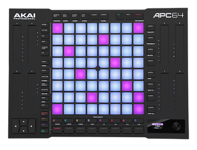 Akai APC64 - Ableton Live Controller With 64 Velocity-Sensitive Pads and 8 Assignable Touch Strips