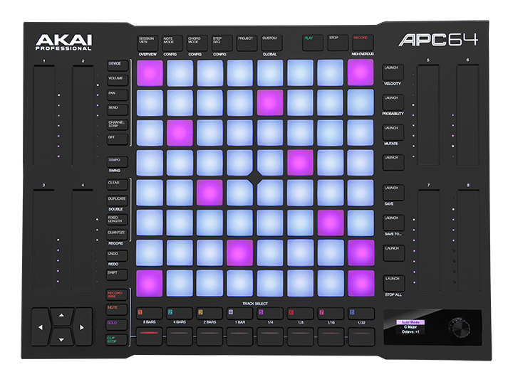 Akai APC64 - Ableton Live Controller With 64 Velocity-Sensitive Pads and 8 Assignable Touch Strips
