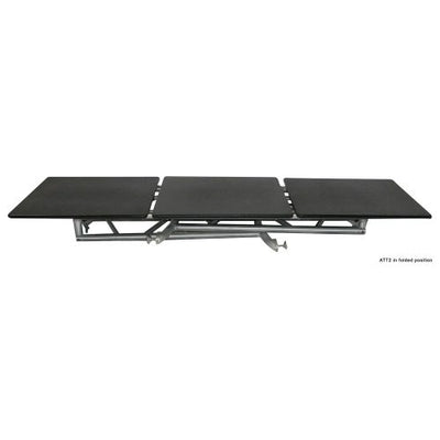 Odyssey ATT2 - Diamond Textured DJ Truss Table with Swivel Side Platforms and Folding Legs