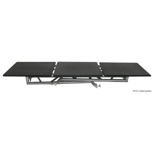 Odyssey ATT2 - Diamond Textured DJ Truss Table with Swivel Side Platforms and Folding Legs