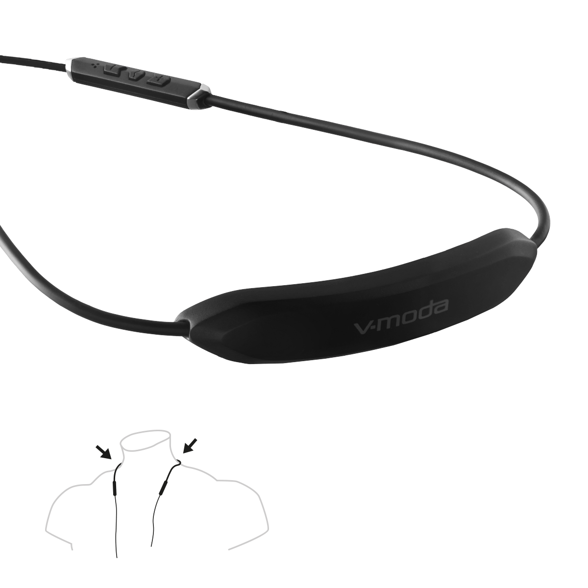 V-Moda Forza Metallo Wireless - In-ears Bluetooth earphones (Silver) (FRZM-W-SV) - Final Clearance!