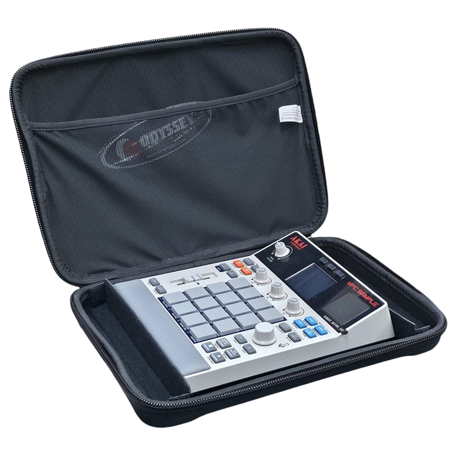 Odyssey BMAKAIMPCSAMPLEDLX - Akai Professional MPC SAMPLE EVA Case with Mesh Pocket