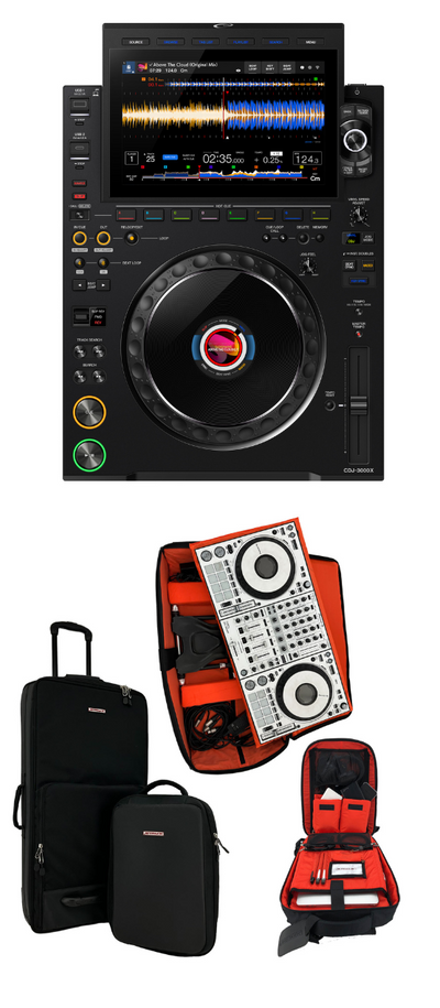 AlphaTheta CDJ-3000X + JetPack Glide System (Snap & Glide) Bundle.