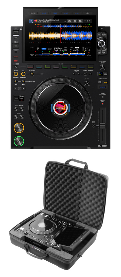AlphaTheta CDJ-3000X + Odyssey BM3000X Soft Case Bundle