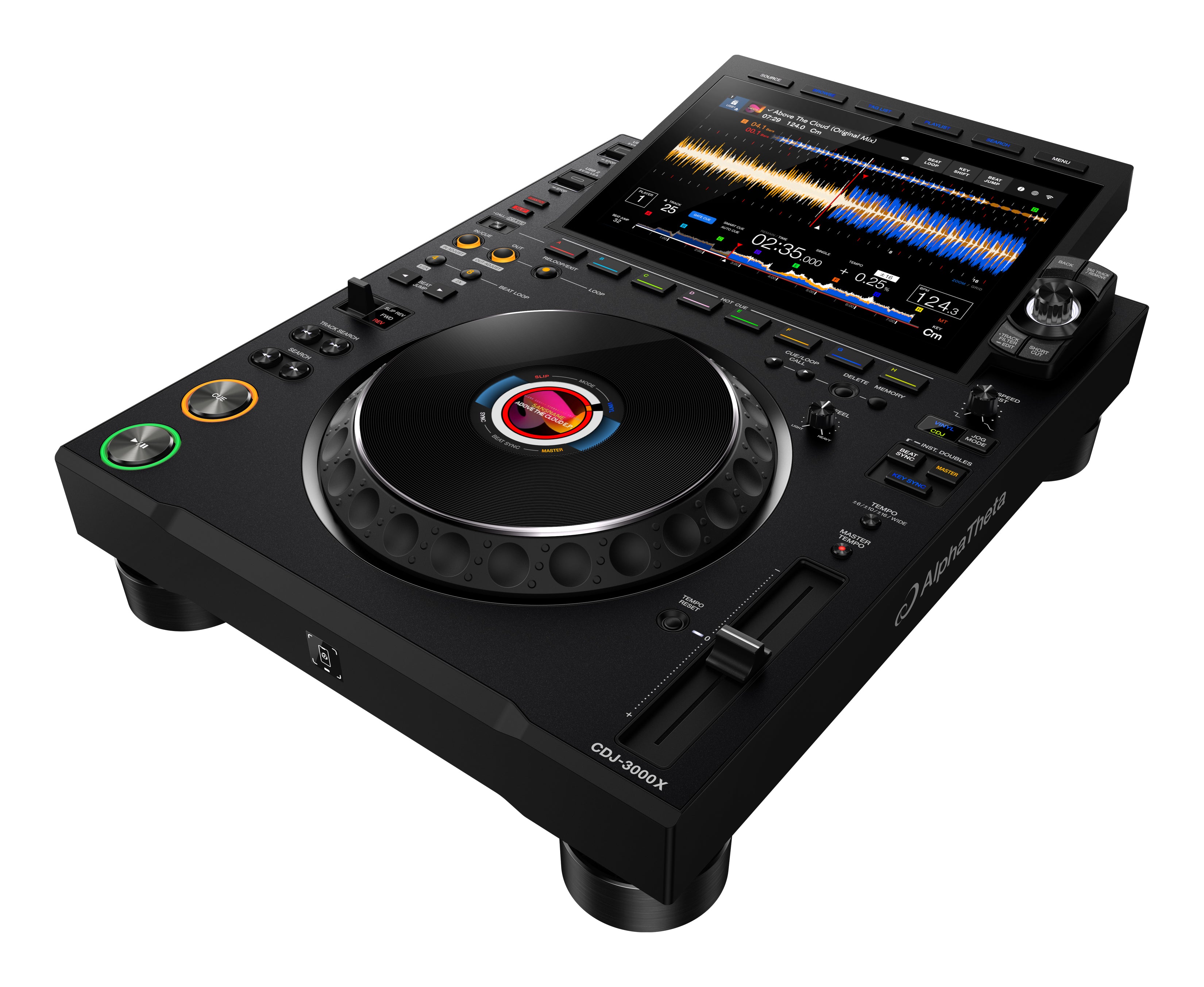 AlphaTheta CDJ-3000X Flagship DJ Media Player | The DJ Hookup