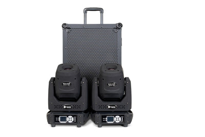 Colorkey Mover Spot 150 - 2x Moving Head Bar with Pixel Control and RGB Strip Effects with Case Trolley