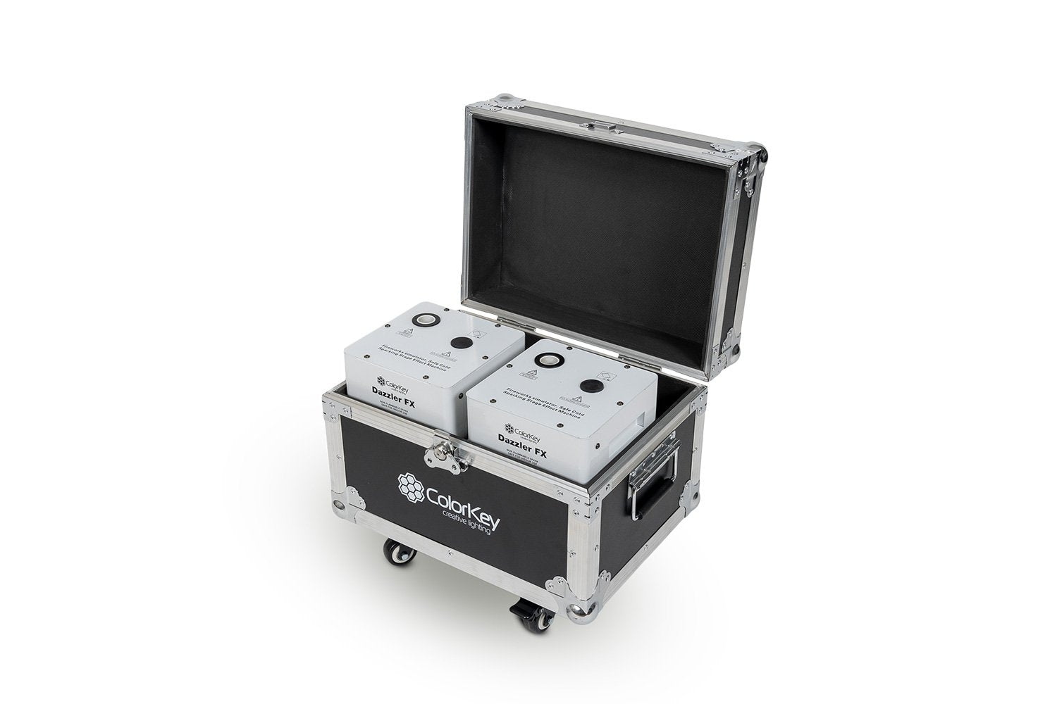 Colorkey Dazzler FX MK2 Pack - 2 Dazzler FX MK2 Bundle with Road Case (White)