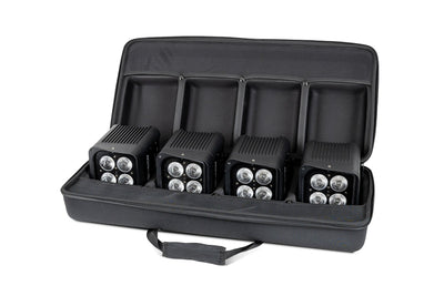 Colorkey AirPar HEX 4 Pack - 4-Pack AirPar HEX 4 Wireless Battery-powered Upligh with Hardshell Case