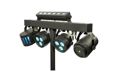 Colorkey PartyBar FX - Compact, all-in-one, Multi-effect Professional Lighting Package