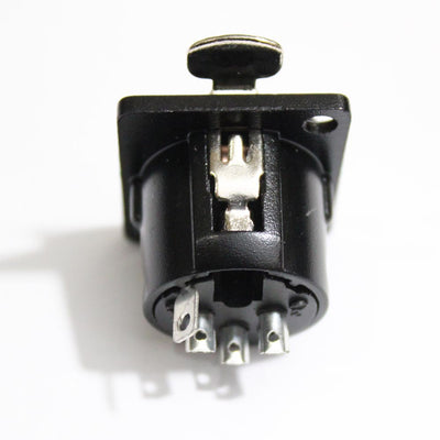 ProX Panel Mount XLR-3 PIN Female Black