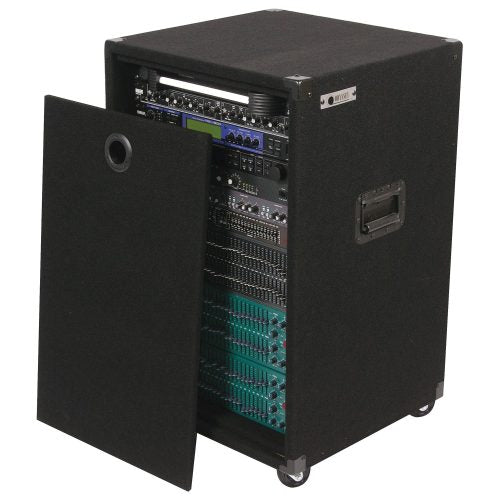Odyssey CRE16W - 16U Carpeted Amp Rack Case with Wheels