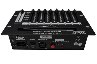 JMAZ D-24 WIRELESS DMX CONTROLLER - D-24 Wireless Battery Powered 24 Channel DMX Controller