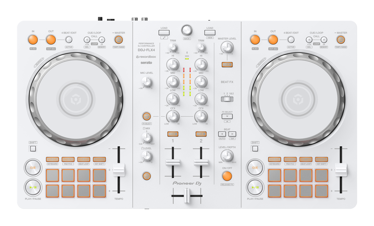 Pioneer DJ DDJ-FLX4-W 2-Channel DJ Controller Limited White