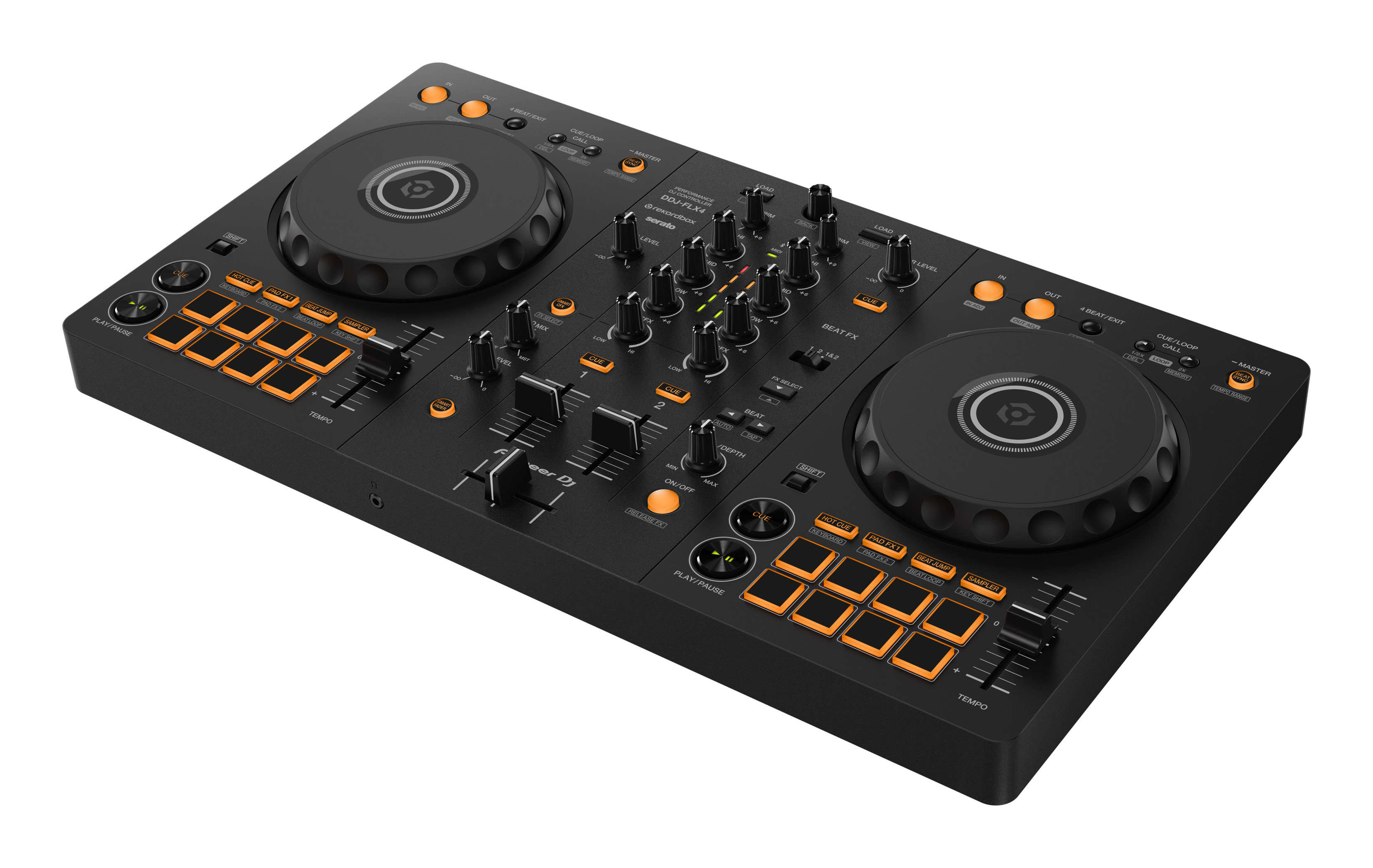 Pioneer DJ DDJ-FLX4 - 2-Channel DJ Controller for Rekordbox and Serato - FREE 30-Day Access for DDJ-FLX4 Complimentary Course!
