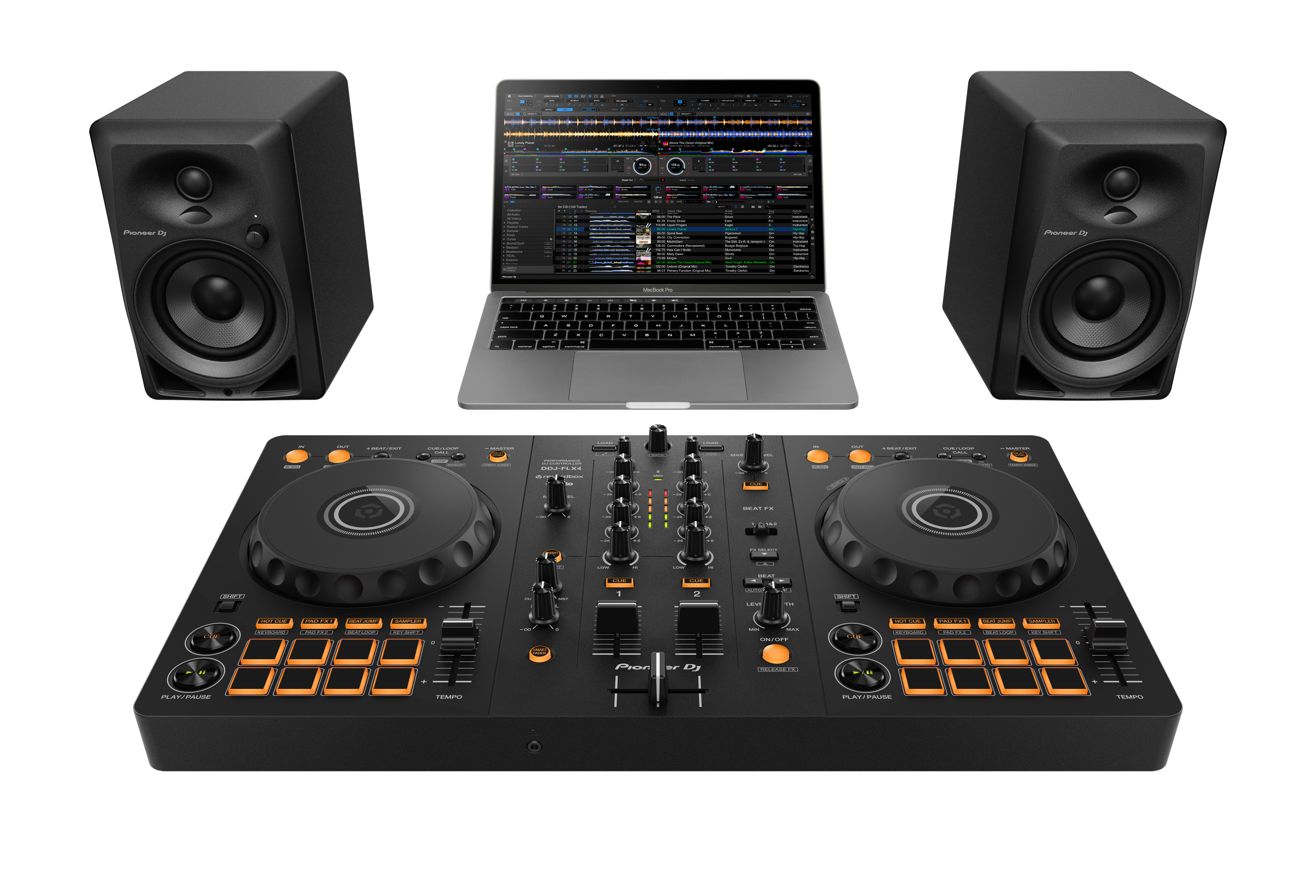 Pioneer DJ DDJ-FLX4 - 2-Channel DJ Controller for Rekordbox and Serato - FREE 30-Day Access for DDJ-FLX4 Complimentary Course!