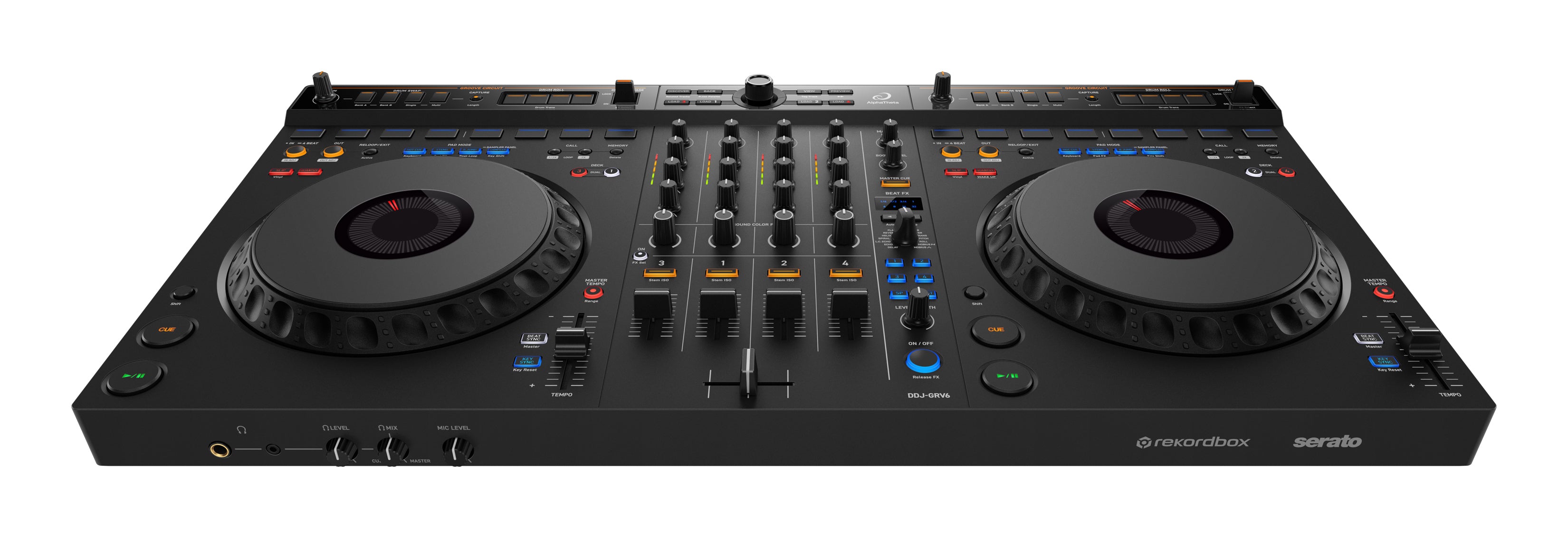 DJ機材 AlphaTheta DDJ-GRV6 AlphaTheta DDJ-GRV6 4-Channel Performance DJ Controller | The DJ