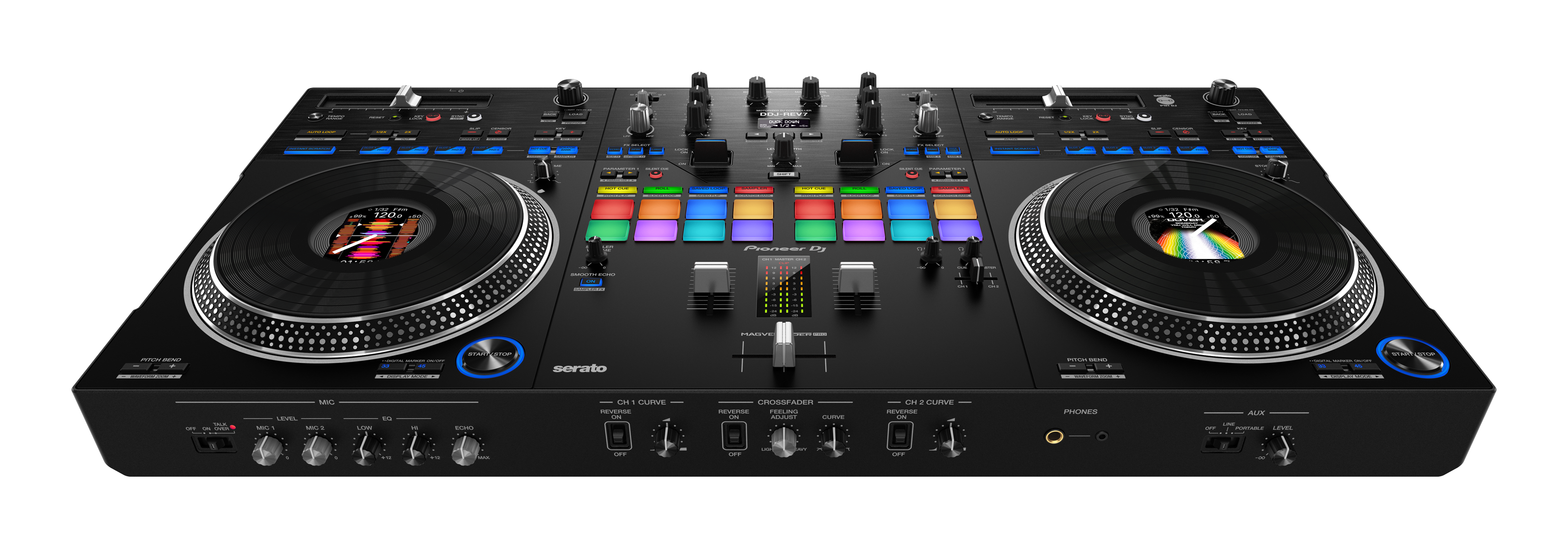 Pioneer DJ DDJ-REV7 - Scratch-Style 2-Channel Professional DJ Controller for Serato DJ Pro - FREE 60-Day access for DDJ-REV7 Ultimate Course!