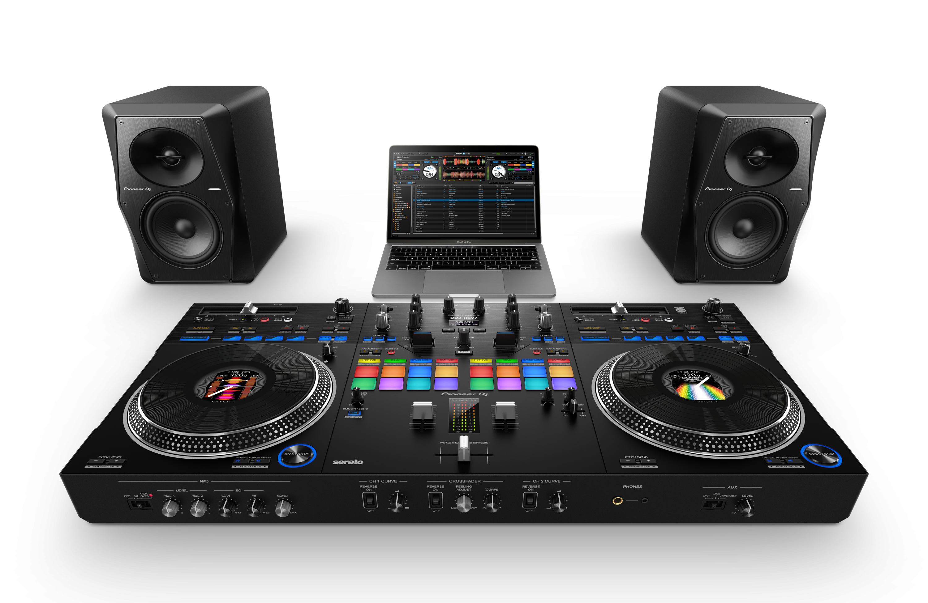 Pioneer DJ DDJ-REV7 - Scratch-Style 2-Channel Professional DJ Controller for Serato DJ Pro - Open Box