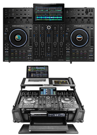 Denon DJ Prime 4+ + Odyssey FZGSPRIME4W2BL Case Bundle.