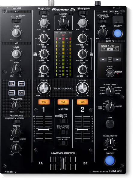 Pioneer DJ DJM-450 2-Channel DJ Mixer with Effects | The DJ Hookup