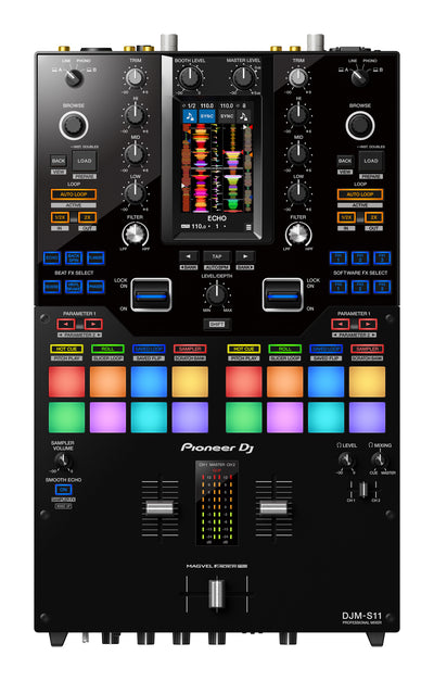 Pioneer DJ DJM-S11 - Professional Scratch Style 2-channel DJ Mixer (Black)