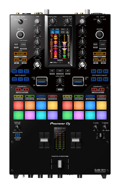 Pioneer DJ DJM-S11 - Professional Scratch Style 2-channel DJ Mixer (Black) - Open Box