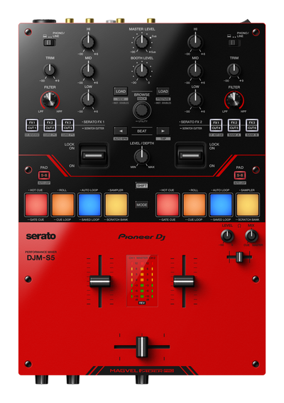 Pioneer DJ DJM-S5 - Scratch-Style 2-Channel DJ Mixer - Open Box