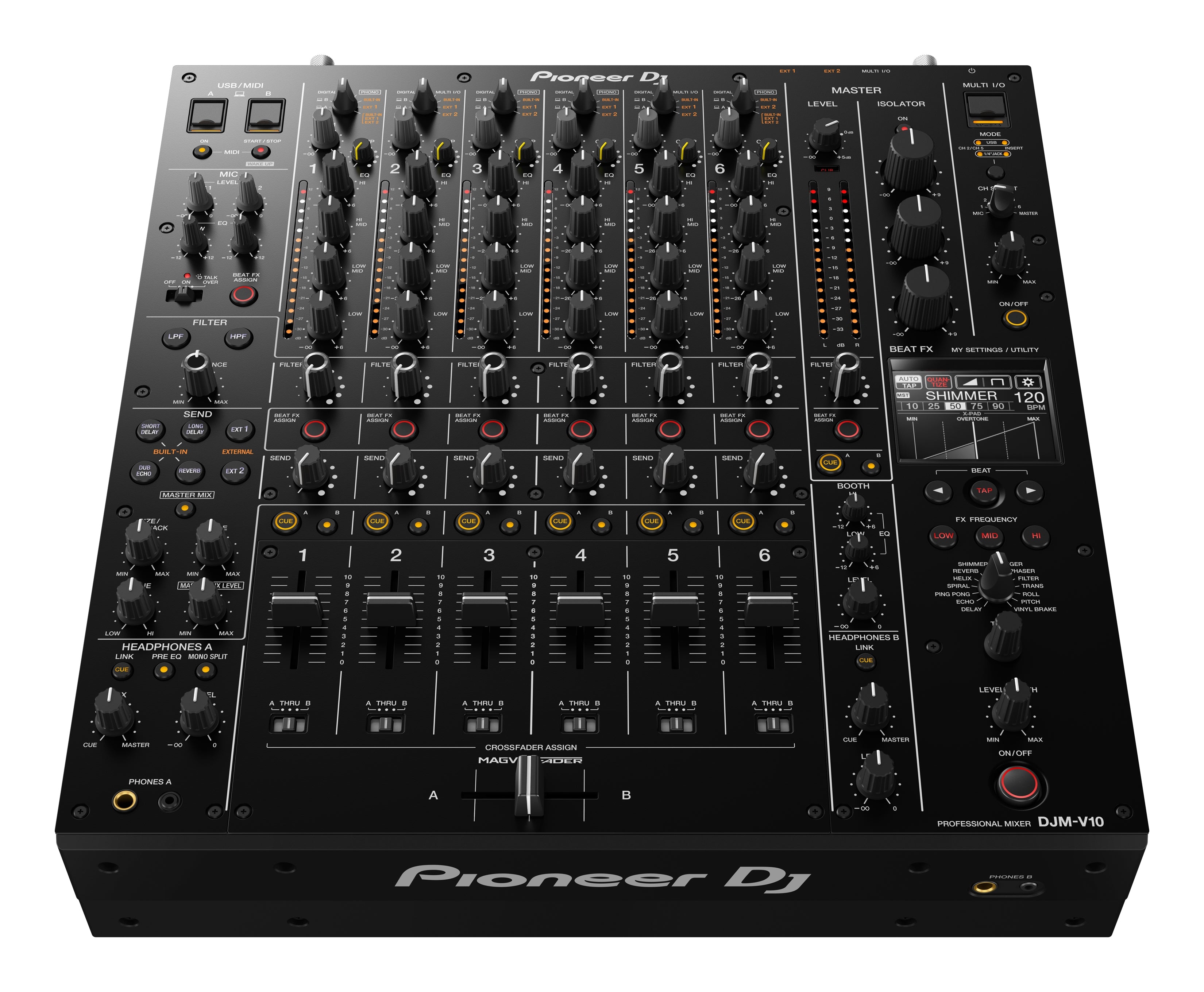 Pioneer DJ DJM-V10 6-Channel Professional Club DJ Mixer | The DJ