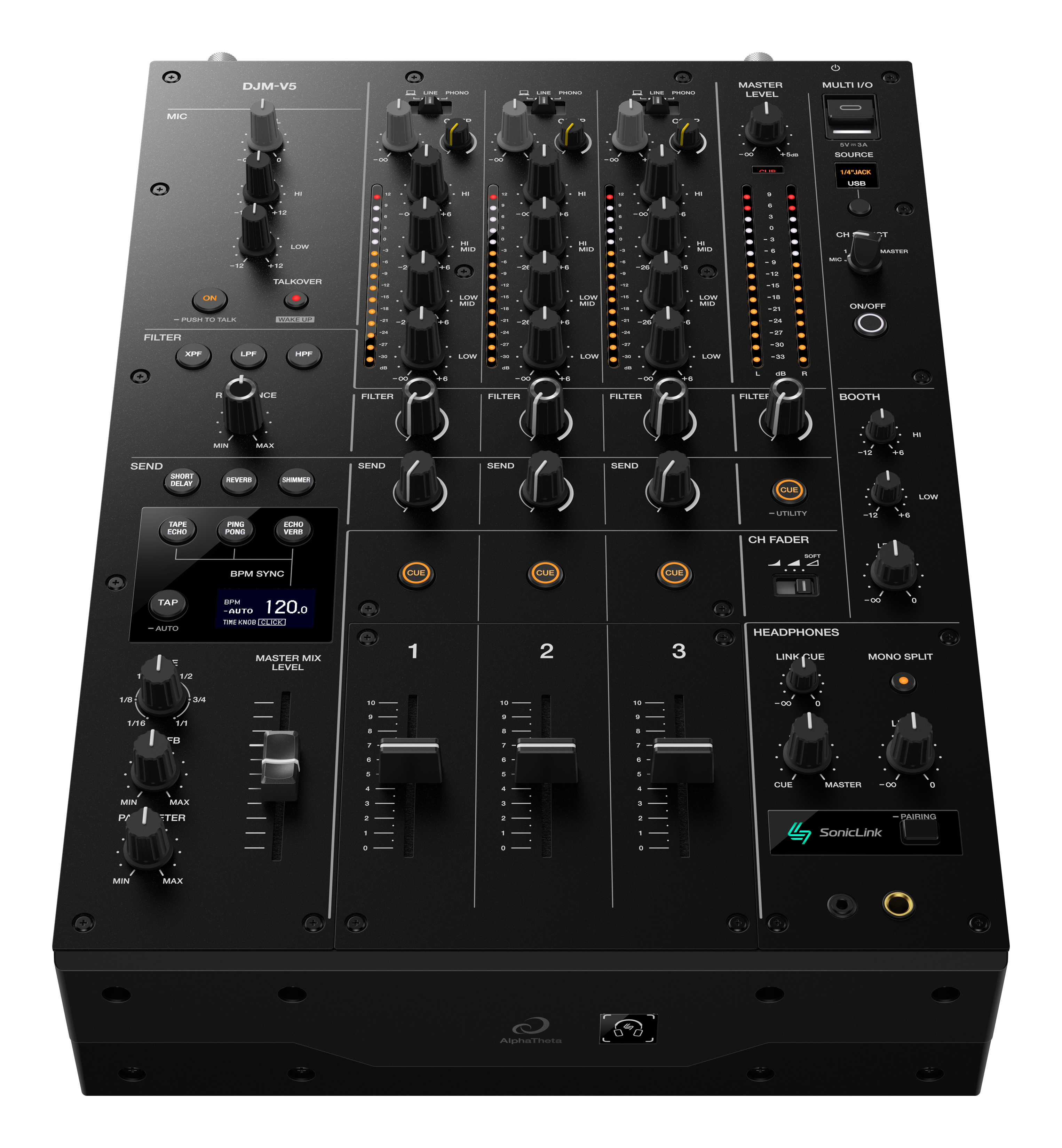 AlphaTheta DJM-V5 - 3-Channel DJ Mixer