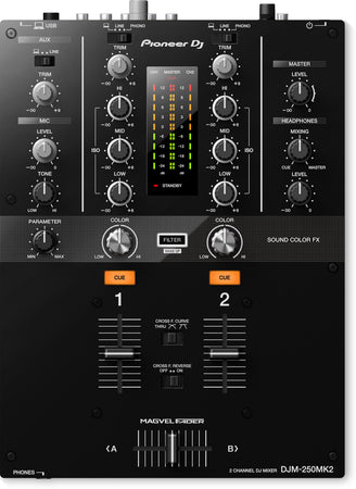 Pioneer DJ DJM-250MK2 2ch DJミキサー Pioneer DJ DJM-250MK2 2-Channel Scratch Mixer with DVS | The DJ Hookup