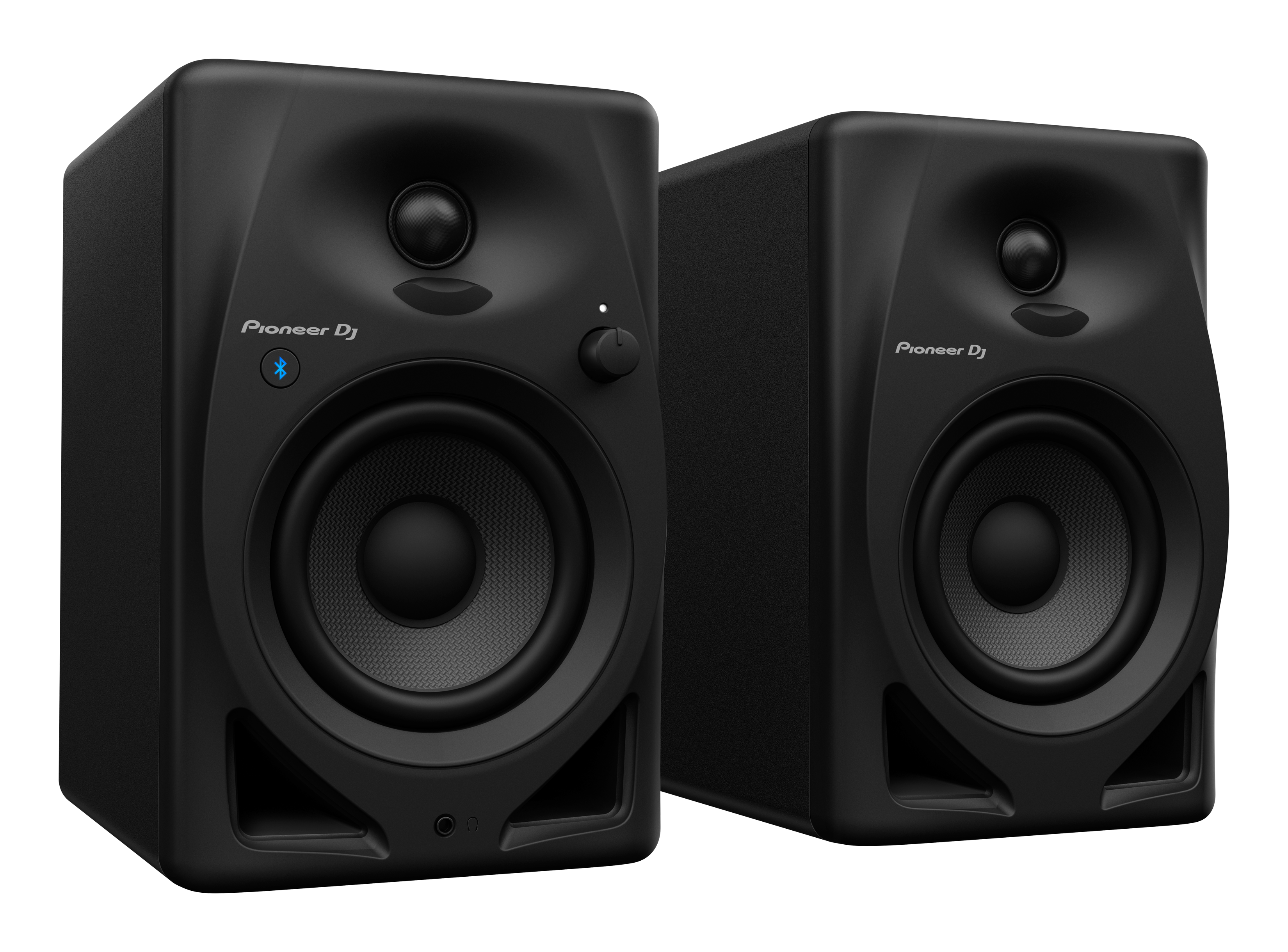Pioneer DJ DM-40D-BT - 4-Inch Desktop Monitor System with Bluetooth Functionality (Pair, Black)