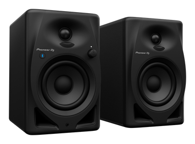 Pioneer DJ DM-40D-BT - 4-Inch Desktop Monitor System with Bluetooth Functionality (Pair, Black)