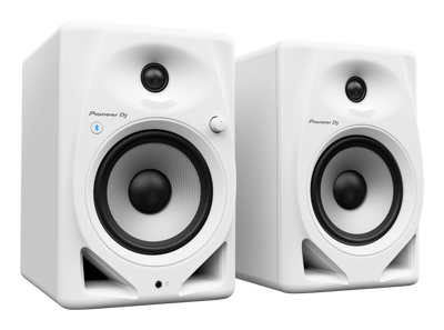 Pioneer DJ DM-50D-BT-W - 5-Inch Desktop Monitor System with Bluetooth Functionality (Pair, White)