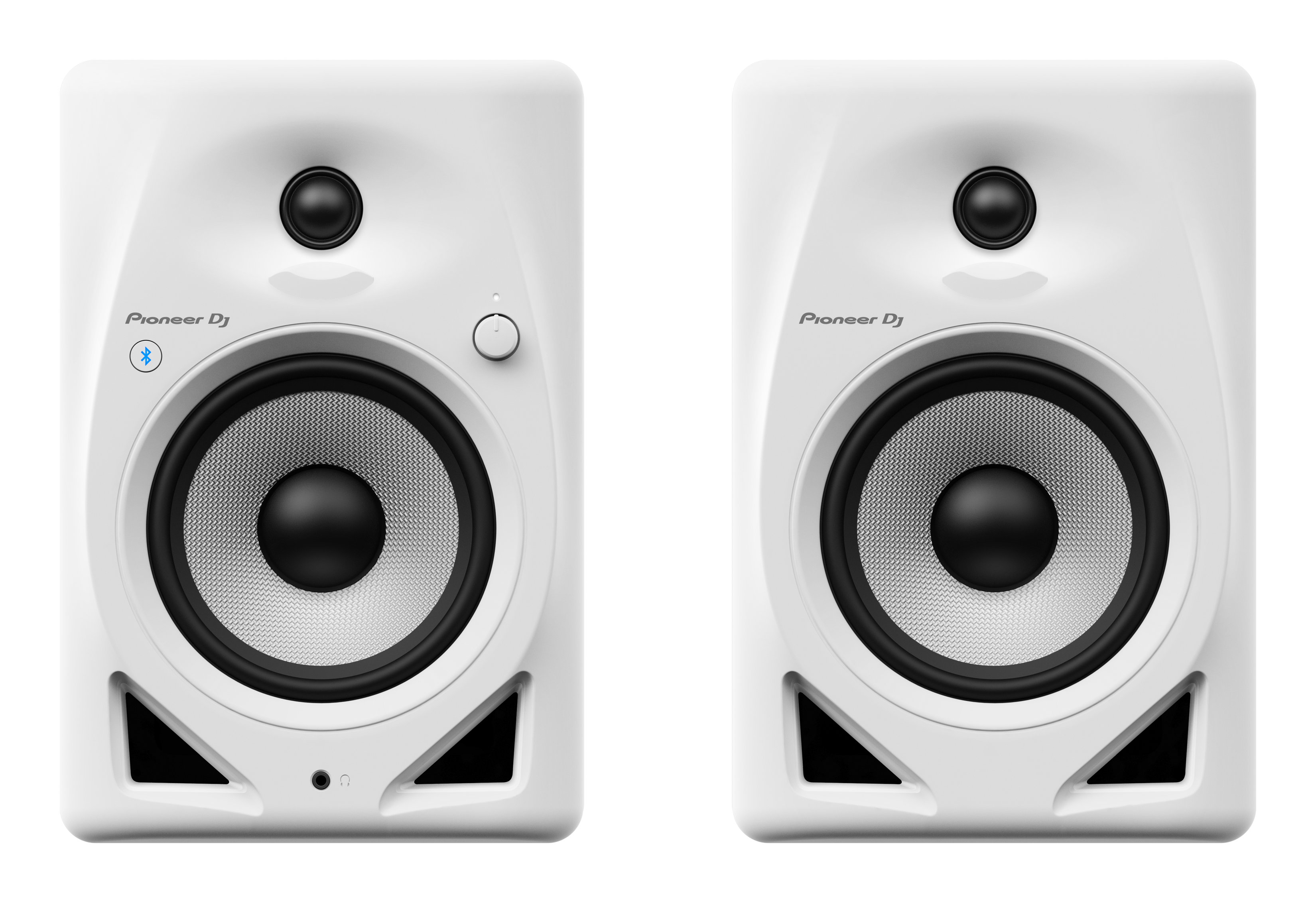Pioneer DJ DM-50D-BT-W - 5-Inch Desktop Monitor System with Bluetooth Functionality (Pair, White)