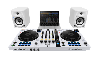 Pioneer DJ DM-50D-BT-W - 5-Inch Desktop Monitor System with Bluetooth Functionality (Pair, White)