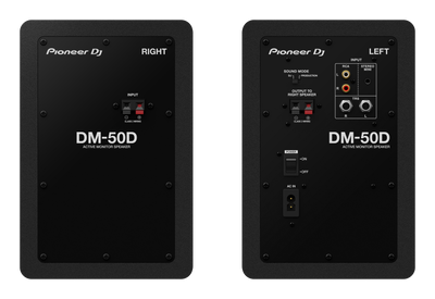Pioneer DJ DM-50D-K - 5” Desktop Monitor System (Pair, Black)