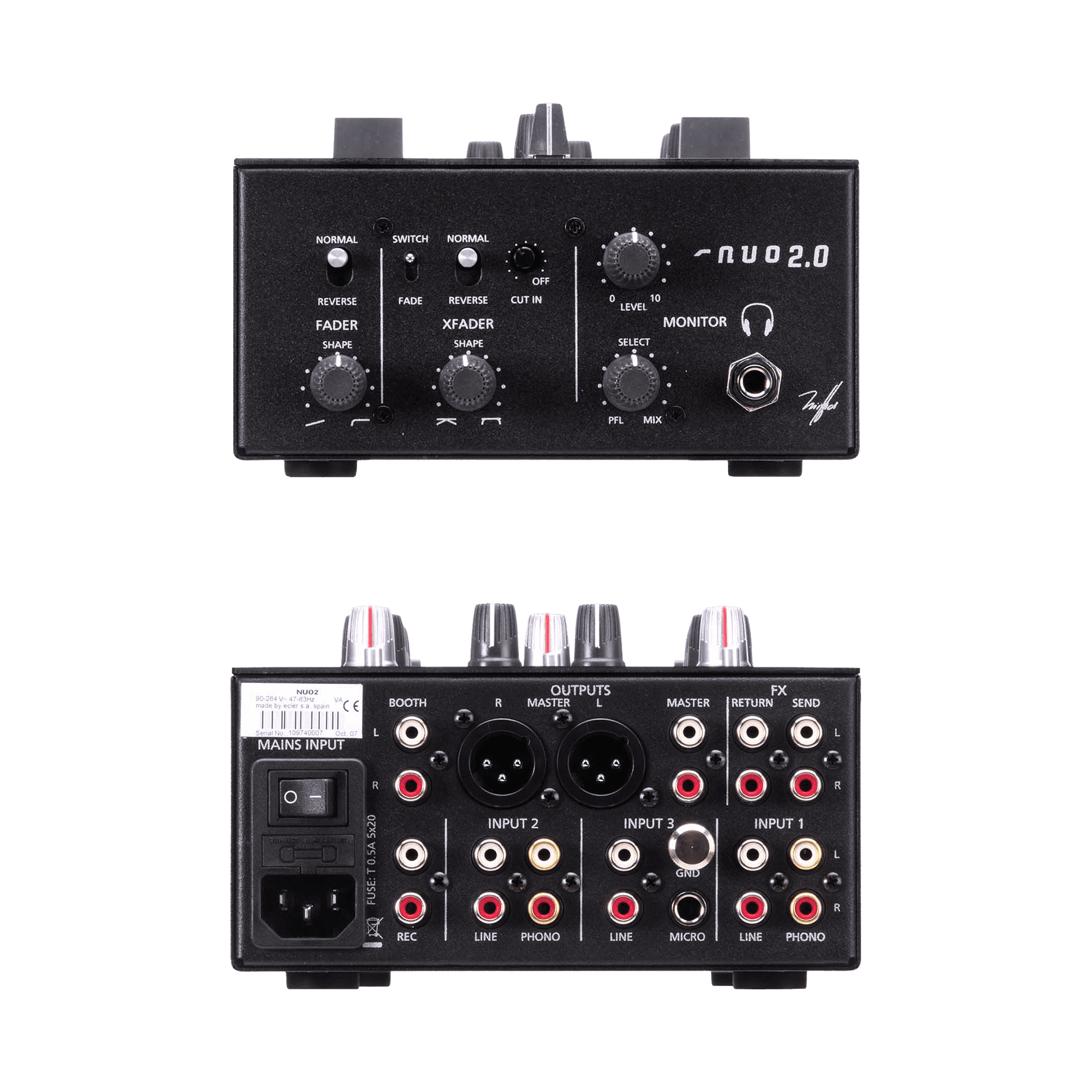 ECLER NUO2.0 2-Channel Professional DJ Mixer | The DJ Hookup