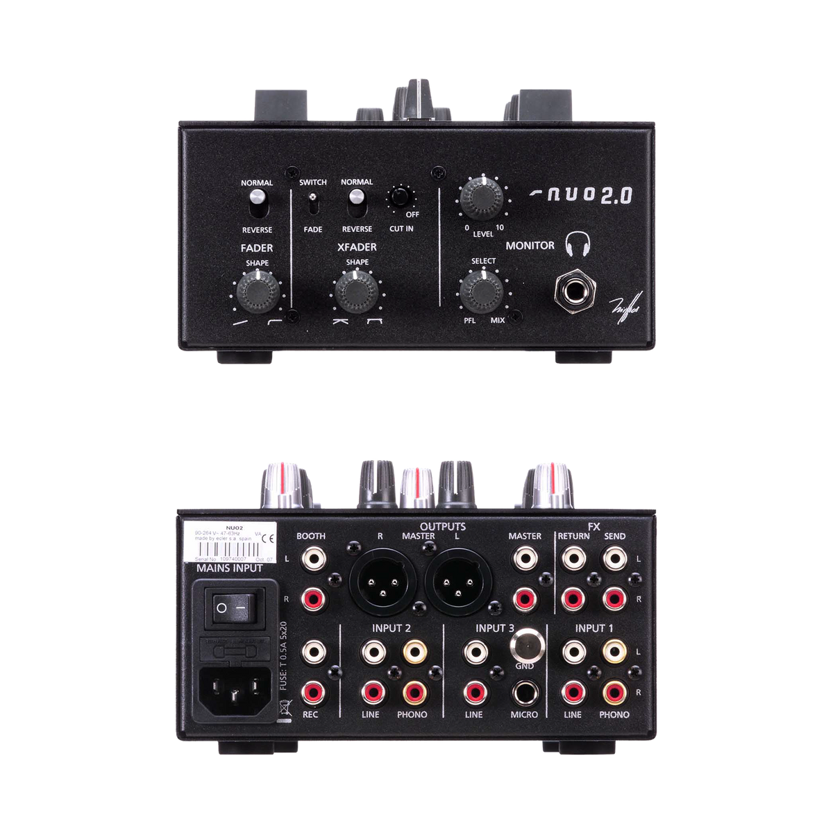 DJ機材 ECLER NUO2 ECLER NUO2.0 2-Channel Professional DJ Mixer | The DJ Hookup