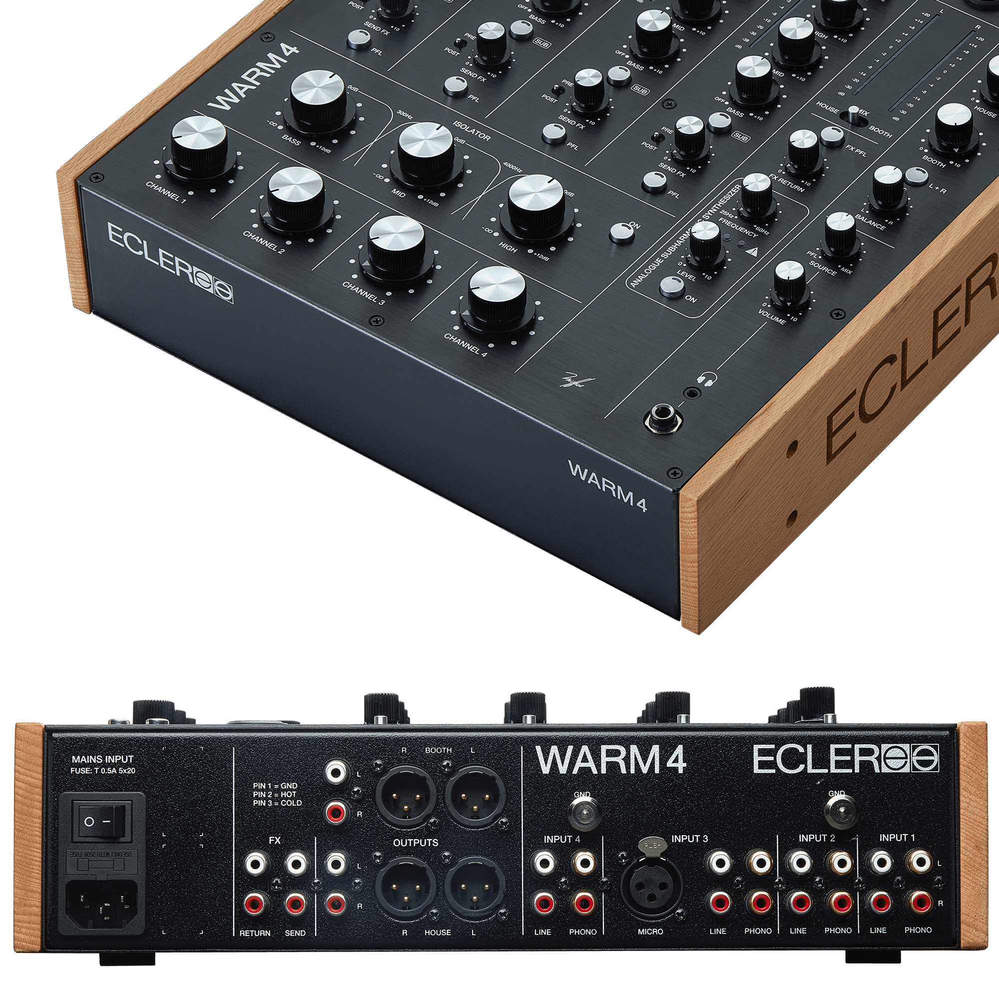 ECLER WARM4 Analog 4-Channel Rotary DJ Mixer | The DJ Hookup
