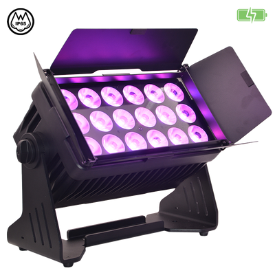 JMAZ PROFESSIONAL ELECTRO W18 PANEL - Electro W18 RGB+LIME LED Battery Powered Outdoor Panel