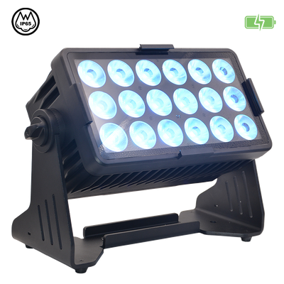 JMAZ PROFESSIONAL ELECTRO W18 PANEL - Electro W18 RGB+LIME LED Battery Powered Outdoor Panel