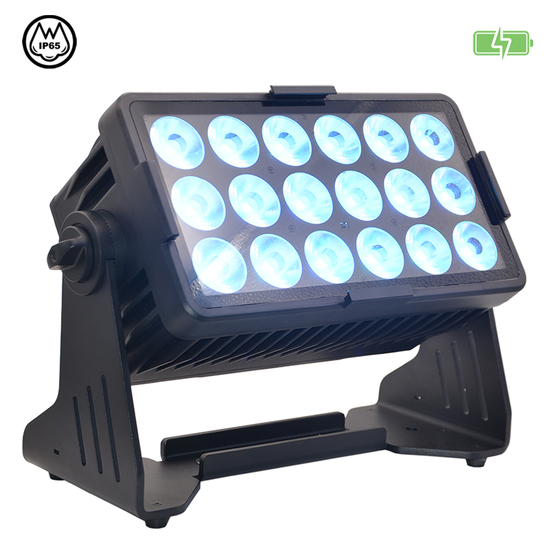 JMAZ PROFESSIONAL ELECTRO W18 PANEL - Electro W18 RGB+LIME LED Battery Powered Outdoor Panel