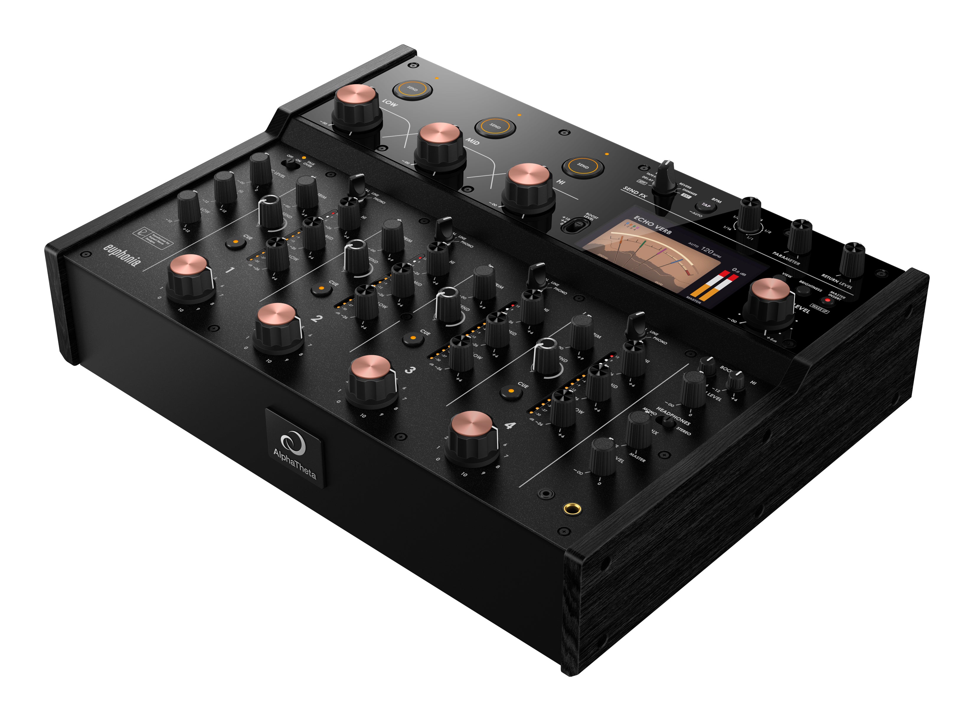 AlphaTheta euphonia DJミキサー 本体 AlphaTheta Euphonia Professional 4-Channel Rotary DJ Mixer | The